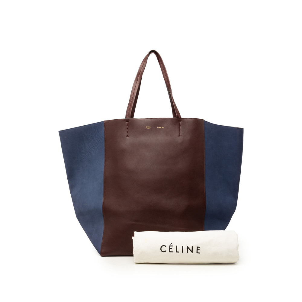 Pre-Loved Celine Large Bicolor Suede and Calfskin Phantom Cabas Tote - Picture 8 of 8